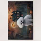 Puzzle Bichon Frise Halloween effroi (Vertical)
