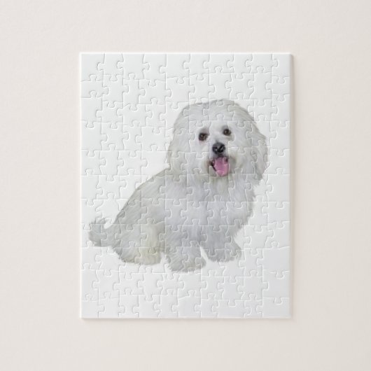 Puzzle Bichon havanais (blanc) (Vertical)