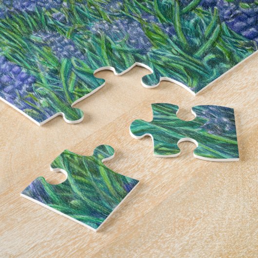 Puzzle Bichon in Bluebonnets (Côté)