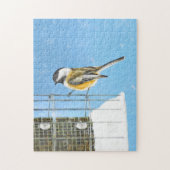 Puzzle Bickadee sur la peinture d'alimentation - Oiseaux  (Vertical)