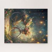 Puzzle Bicycle and Flowers (Horizontal)