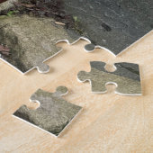 Puzzle Bicycle with Baskets of Flowers in English Village (Côté)