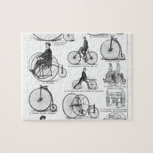 Puzzle Bicyclette à grande roue Penny Farthing (Horizontal)