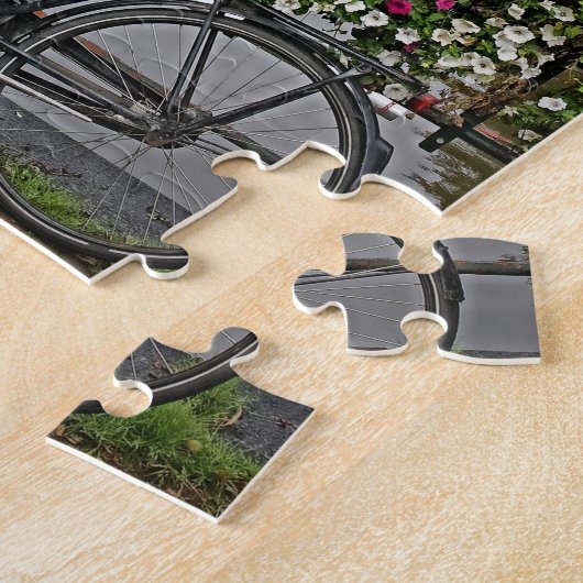 Puzzle Bicyclettes et canaux à Amsterdam - 8x10 - PC 110 (Côté)