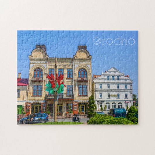Puzzle Biélorussie Grodno Old City Architecture Personnes (Horizontal)