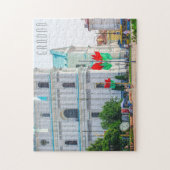 Puzzle Biélorussie Grodno Old City Architecture Personnes (Vertical)