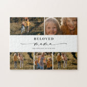 Puzzle Bien-aimée Maman Joyeuse Fête des Mères Collage ph (Horizontal)