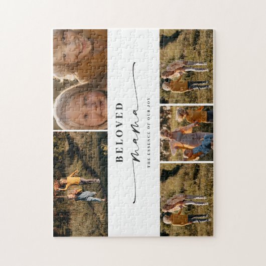 Puzzle Bien-aimée Maman Joyeuse Fête des Mères Collage ph (Vertical)