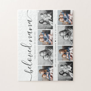 Puzzle Bien-aimée Nana Grand-mère Custom Family Photo Kee