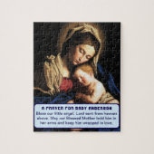 Puzzle Bienheureuse Mère avec Christ Enfant bébé Gardien (Vertical)