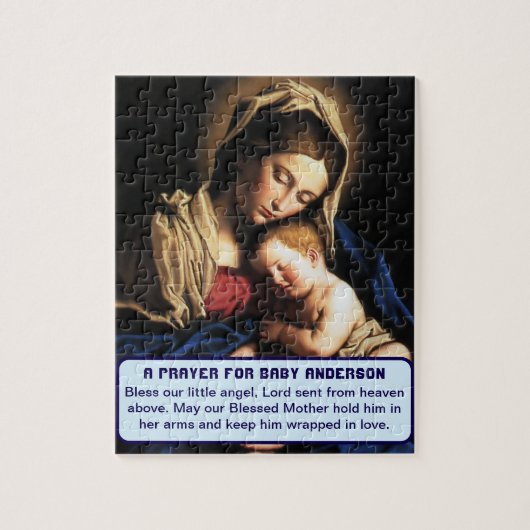 Puzzle Bienheureuse Mère avec Christ Enfant bébé Gardien (Vertical)