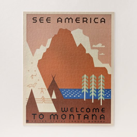 Puzzle Bienvenue au Montana (Vertical)