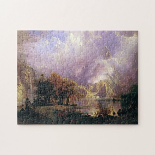 Puzzle Bierstadt Peinture Paysage Montagne Rocheuse (Horizontal)