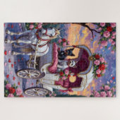 Puzzle Biewer Terrier Dog Valentine's Day (Horizontal)