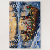 Puzzle Biewer Terrier Noël Bateau Fêtes (Vertical)