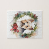 Puzzle Biewer Terrier Noël Wreath Festive Pup (Horizontal)