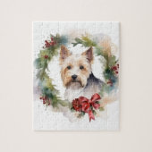 Puzzle Biewer Terrier Noël Wreath Festive Pup (Vertical)