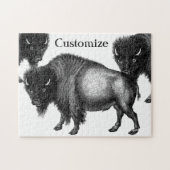 Puzzle Big Bison Buffalo Thunder-Cove (Horizontal)