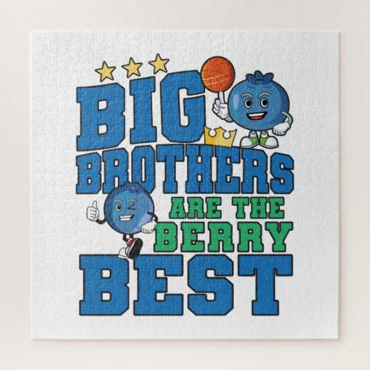 Puzzle Big Brothers are the Berry Best - Blueberry Pun (Vertical)