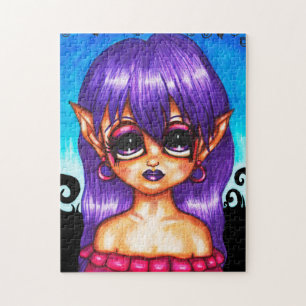 Puzzle Big Eye Gypsy Elf Girl originale Fantasy fairytale