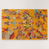 Puzzle Big Japanese Circus woodblock print (Horizontal)
