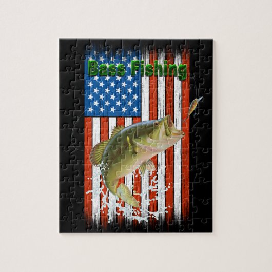 Puzzle Big Mouth Basse Pêche USA (Vertical)