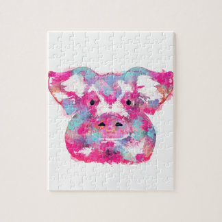 Puzzle Big pink pig dirty ego