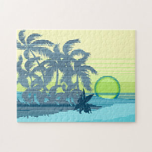 Puzzle Big Sunset Strike Hawaii Surfers