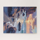 Puzzle Big Sur, California Coast Painting (Horizontal)