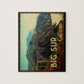 Puzzle Big Sur Californie Vintage (Vertical)