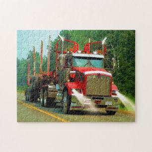Puzzle Big Truck and Highway Art pour les amateurs de cam