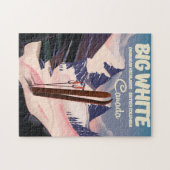 Puzzle Big White Colombie-Britannique Canada ski. (Horizontal)
