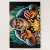 Puzzle Bigfoot and the Campfire S’mores, Bigfoot Campfire (Vertical)