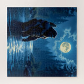 Puzzle Bigfoot avec un hibou sur son épaule (Horizontal)