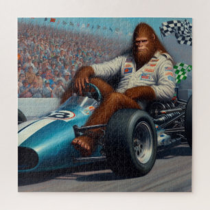 Puzzle Bigfoot Racecar