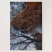 PUZZLE BIGFOOT SASQUATCH PORTRAIT IN PROFILE AT DUSK V (Vertical)