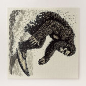 Puzzle Bigfoot Surfant (Horizontal)