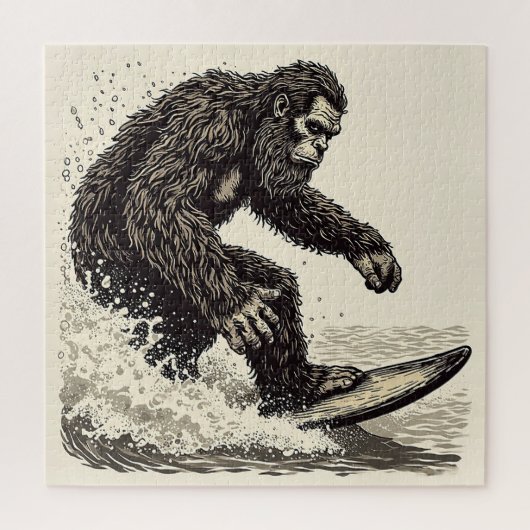 Puzzle Bigfoot Surfant (Vertical)