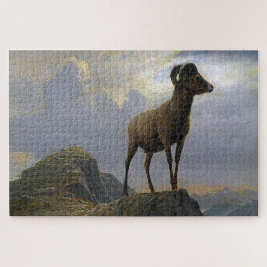 Puzzle Bighorn Sheep, Albert Bierstadt (Horizontal)