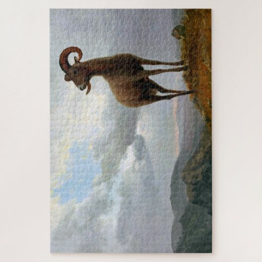 Puzzle Bighorn Sheep, Albert Bierstadt (Vertical)
