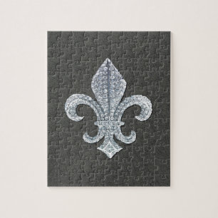 Puzzle Bijou en pierre de Fleur De Lis Flor la