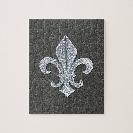 Puzzle Bijou en pierre de Fleur De Lis Flor la (Vertical)