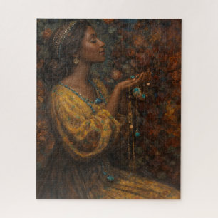 Puzzle Bijoux Art de Mostyn réinventé avec une femme noir