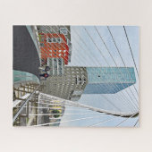 Puzzle Bilbao. Zubizuri ou le pont de Campo Volantin (Horizontal)