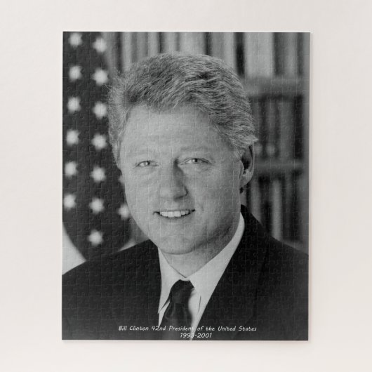 Puzzle Bill Clinton 42e président des États-Unis (Vertical)