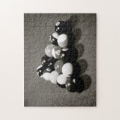 Puzzle Billiard Balls Man Cave Pool Table (Vertical)