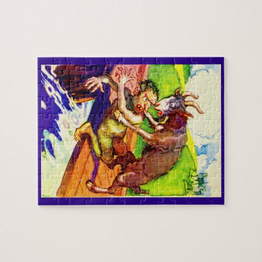 Puzzle billy chèvre gruff et troll (Horizontal)