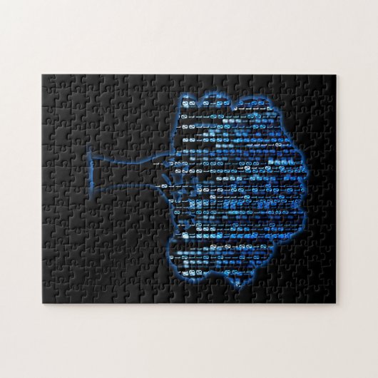 Puzzle Binary Tree Coding Computer Programmer (Horizontal)