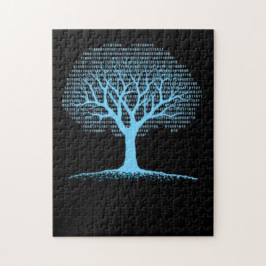 Puzzle Binary Tree Computer Coding T-Shirt (Vertical)