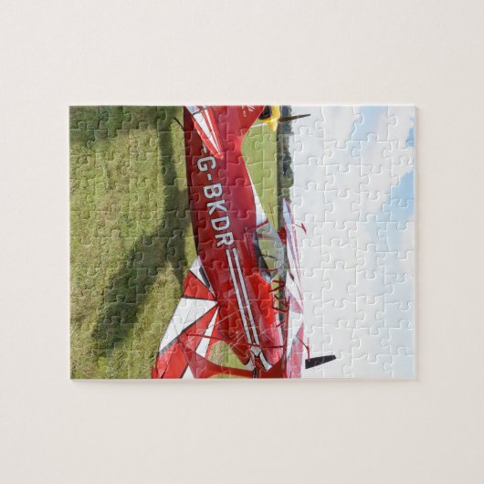 Puzzle Biplan rouge (Horizontal)